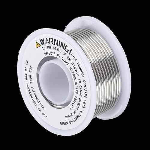 Sn60/Pb40 Solder Wire for Stained Glass Copper Foil, Tiffany Lamps & Church Glass Restoration, 2.0mm Dia No Flux By Wonderway (3.2oz)