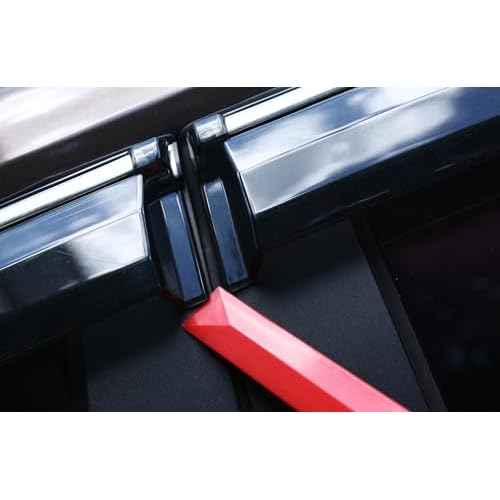 Plastic Razor Blade Scraper - 4-Piece Plastic Scraper Chisel Set, 3/4" to 1-1/2" Widths, Chemical Resistant No-Marring Tool for Adhesives and Paint Removal