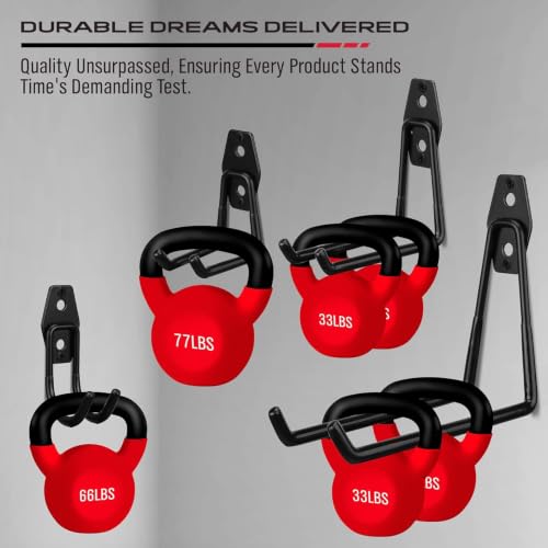 Heavy Duty Garage Wall Hooks Set - 15 Steel Organizer Hangers for Tools & Bikes