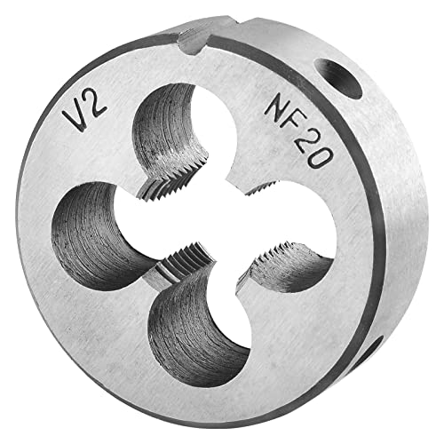 Burkit 1/2"-20 UNF Round Threading Die, 1/2 x 20 UNF Machine Thread Die Right Hand