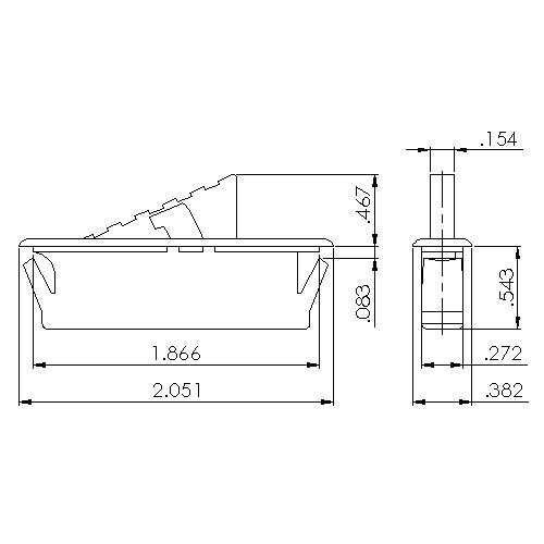 Set of 6 pcs White Window Sash Vent Stops 1714WHITE