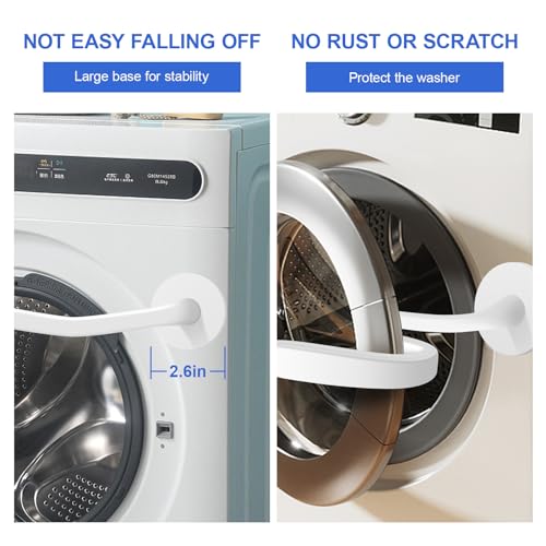 Birvemce Premium Front Load Washer Door Prop (White) – Keep Door Open to Prevent Odor