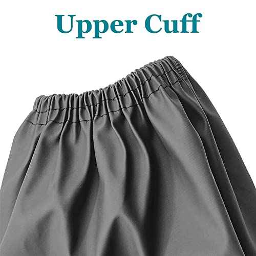 Yzurbu Arm Sleeves Covers, PU Oversleeves Protector for Arm with Elastic Cuffs, Waterproof, Oilproof, Acid Resistant