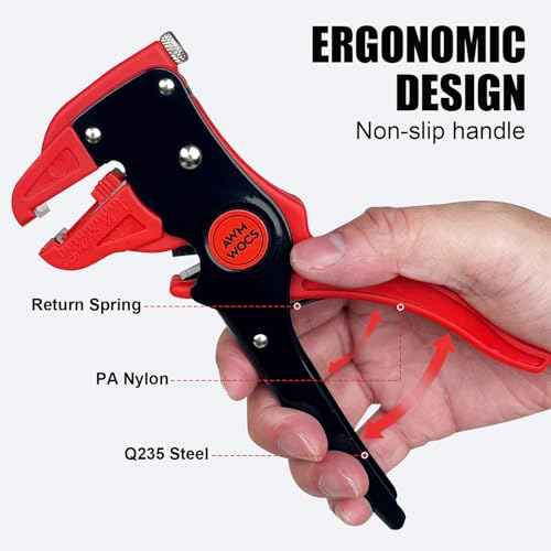 Automatic Wire Stripper and Cutter, 2 in 1 Professional Quickstrip Wire Stripper Tool, Adjustable Wire Stripping Tool for Electronic Cable and Automotive Repair