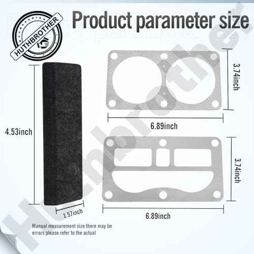 5140118-80 / Z-CAC-291-1, 5140118-79 Valve Plate Head Gasket and 265-17 air Filter, Compatible with Craftsman Porter Cable air Compressor - Prevent Air Leakage Between Crankcase Cylinder