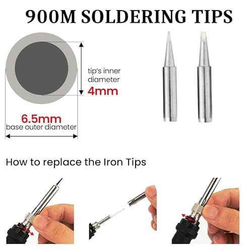 Plusivo Soldering Iron Kit, 60W Adjustable Temperature 200-450¡É 15-in-1, Solder Wire, 2pcs Interchangeable Tips, Desoldering Pump, Portable Fast Heating for Electronics Repair Hobby DIY 120V