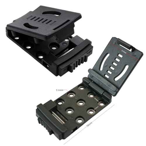 2 Pack Knife Belt Clip Sheath Lock Grip Clamp with Mount Screws Locking System Bracket Attachemnt Holder for Kydex Knives Sheaths Blades Holster Mag Pouches Tactical EDC Tool Camping