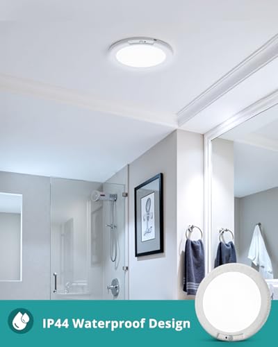 Wowatt Rechargeable 2-Pack Ceiling Lights with Motion Sensor, 3 Color Modes