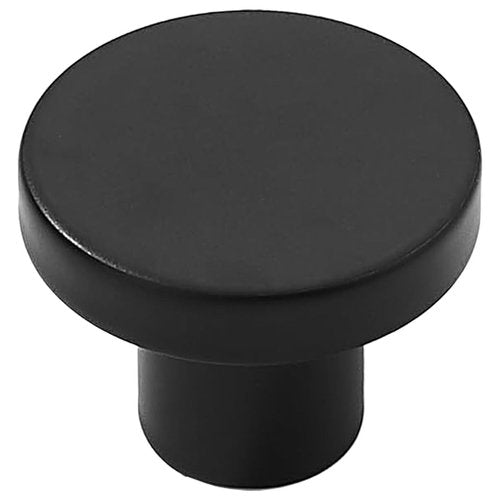 khtumeware 10 Pack Matte Black Cabinet Knobs - 1-1/5 Inch Round Drawer Pulls for Kitchen Cabinet Hardware Dressers Knobs and Closets
