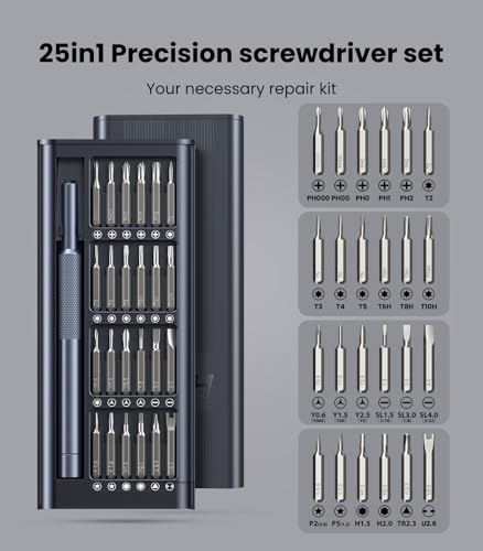AXTH 25-in-1 Precision Screwdriver Set - Mini Repair Tool for Phones & Electronics