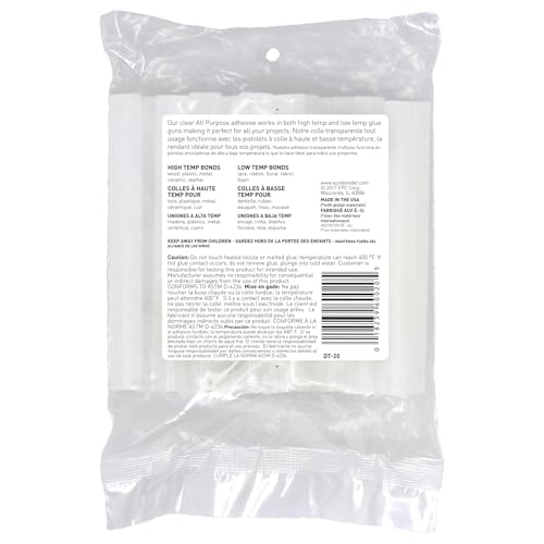 Surebonder All Temperature Hot Glue Sticks 20 Pack - Clear, Strong Bond for Crafts & Repairs