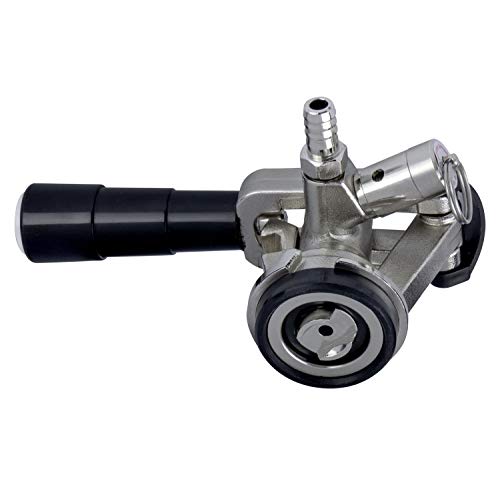 Kegco D System Keg Coupler, Nickel - Low Profile Sankey Tap
