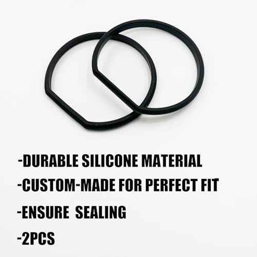2PCS Replacement Gasket Compatible with Ryobi 18v Stick Vacuum Cordless Dust Bin Lid, Canister Missing Seal Attachments for PCL720, PBLSV716, PBLSV717, Silicone