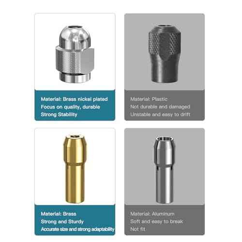 Drill Chuck Collet Set for Dremel, 14PCS 1/32" to 1/8" Replacement 4486 Drill Keyless Bit Chuck Shank Rotary Tool Quick Change Adapter