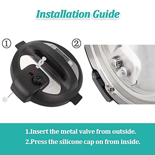 ZYLONE 2 Pack Instant Pot Float Valve with 8 Silicone Caps for Duo/Ultra 3-8 Qt – Replacement Float Valve Set