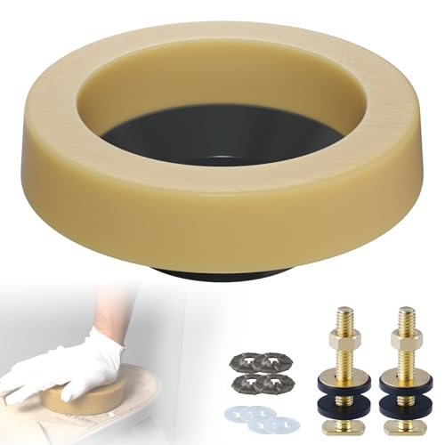 Hibbent Extra Thick Toilet Wax Ring Replacement Kit for 3/4-Inch Flanges