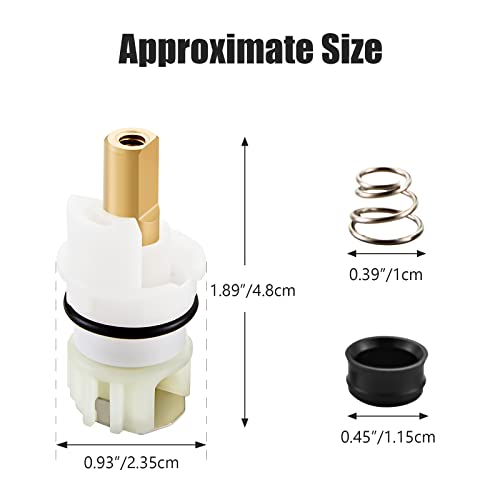 REHUH 2-Pack Faucet Stem Replacement for Delta 2-Handle Faucets, Easy Install