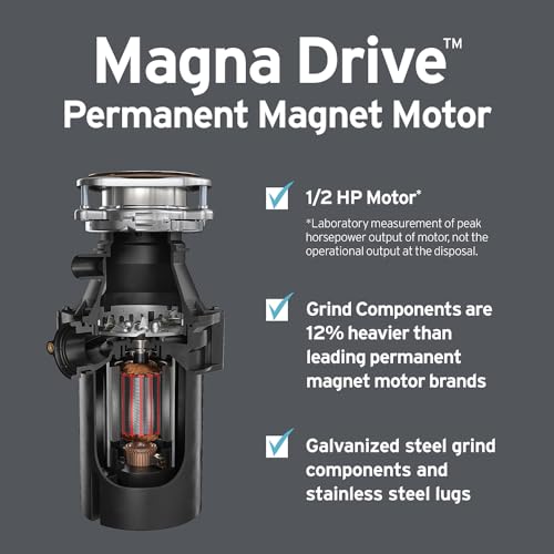 1/2 HP Continuous Feed Garbage Disposal with Power Cord - InSinkErator ES50