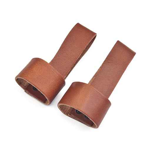 2-Pack Handmade Genuine Leather Premium Axe Holster with Belt Loop - Multi Tool Hammer Hatchet Carrier Holster, Brown