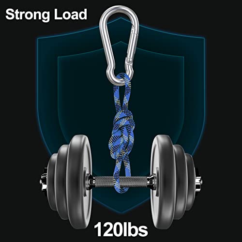SharingMoment Stainless Steel Carabiner Clips 1.57 Inch, Heavy Duty Keychain Hooks
