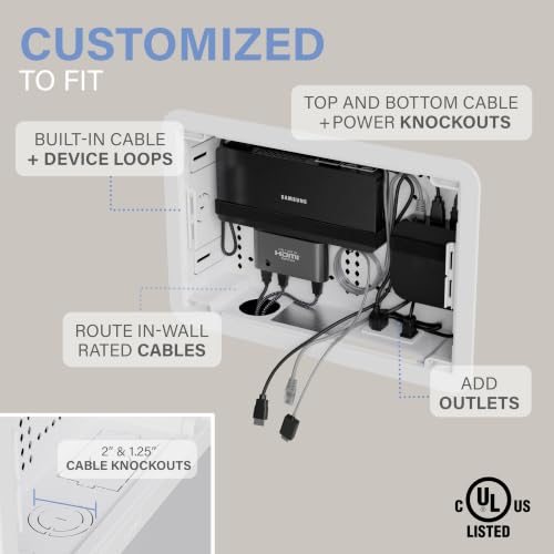 Legrand OnQ 9-In Wall Media Box for Cable & Device Management