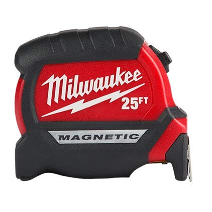 Milwaukee 48-22-0325 Compact Wide Blade Magnetic Tape Measure 7.6m