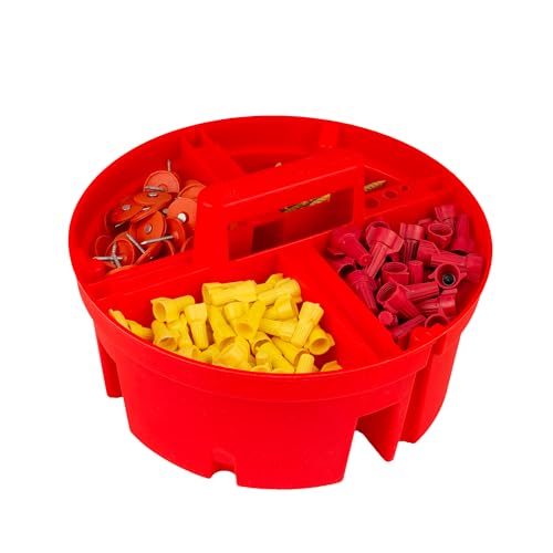 Bucket Boss Super Stacker Small Parts Organizer 15054, Red - Pack of 1