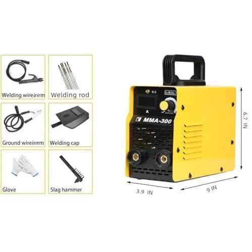 GeRRiT 110V Welding Machine,Stick Welder£¬Digital Display LCD Mini MMA Welder Beginner Welder for DIY Enthusiasts and Small Welding Projects