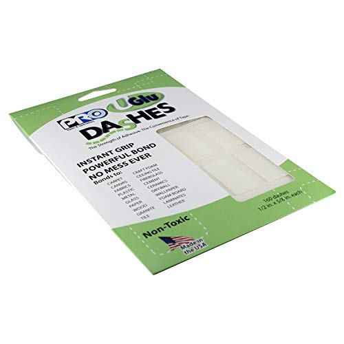 Pro UGlu Dash Sheets Clear 1/2 in. x 5/8 in. 160 Dashes Pack - Permanent Bond