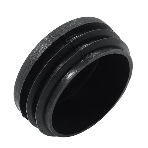 Bonsicoky 1-3/4 Inch Black Plastic Hole Plugs - 4 Pack, Diameter 45mm