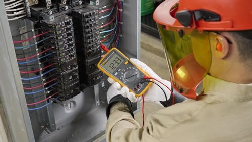 Fluke 15B+ Digital Multimeter - Electrical Testing Tool for Voltage, Current, Resistance