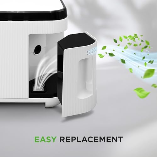 NutriChef Black Replacement Composter Filter for 3L Countertop Bin - Charcoal Activated Refills