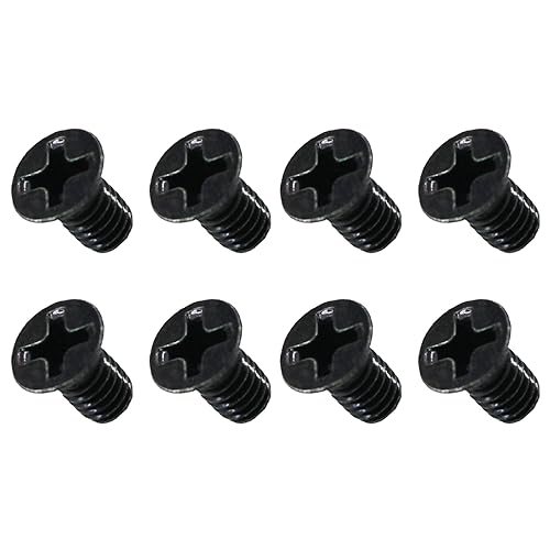 05-81-0592 M4 x 6mm Flat Head Machine Screw for Milwauke 2557-20 M12 Fuel 3/8" Ratchet,M4-0.70 x 6mm-10.9,T-10 Torx-4Pcs (8 Pcs Black)