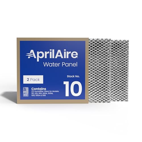 AprilAire 10 Water Panel Humidifier Filter Replacement (2-Pack) for Model 110, 220, 500/550 Series