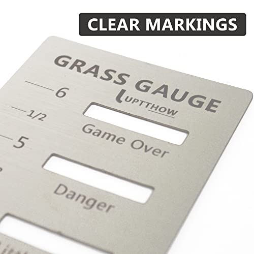 Grass Gauge Gardening Weeding Ultimate Lawn Tool Yard Landscaping Plant Growth Height Measurement Stainless Steel Ruler Gift for Lawn Enthusiast, Dad and Friends