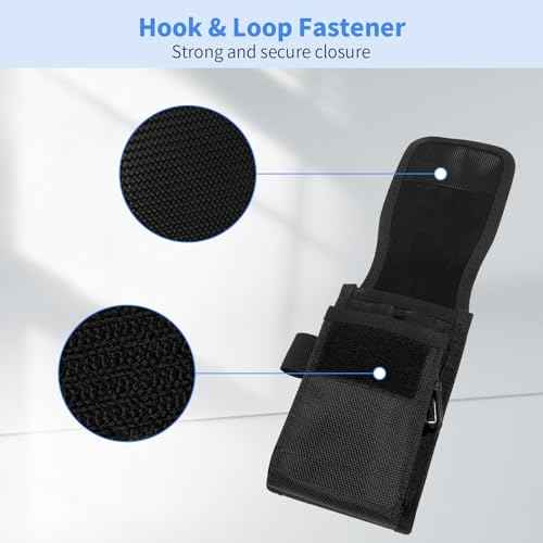 KENOBE Belt EDC Pouch, 5-Pocket Multi-Purpose Tool Holder, Multitool Holster Tactical Pouch Cell Phone Organizer for Work, Hiking, Camping, Barbecue, Rescue