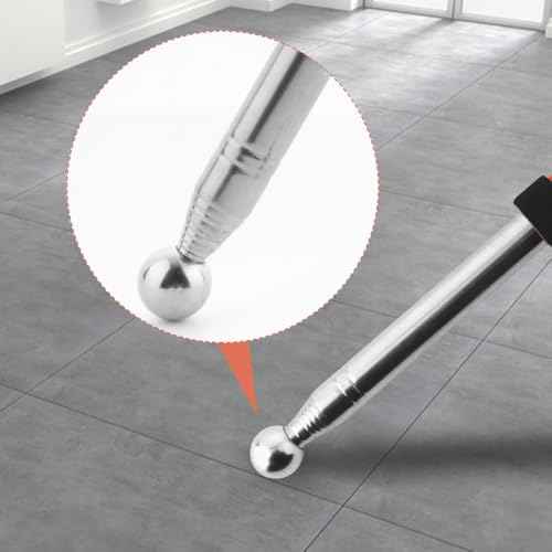 78.7 Inch Hollowing Drum Hammer Sound Detection Folding Stick, Upgraded Lengthen Telescopic Rod for House Decoration Inspection, Solid Ball Reinforcement Design Comes with Lanyard(200cm)