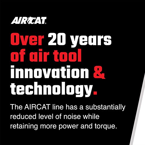 AIRCAT 802 3/8" Composite Air Ratchet Wrench - 70 ft-lb Max Torque, Feather Trigger