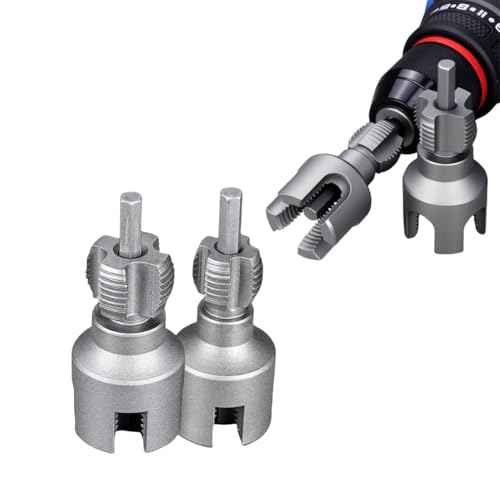 2025 Dual-Function Pipe Threading Tool ? Internal & External Thread Cutter for 1/2" & 3/4" PVC/Plastic Pipes, Pipe Thread Cutting Tool for Plumbers, DIYers, & Contractors (1/2" (DN15)+3/4" (DN20))