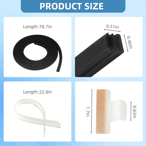 Frigidaire Dishwasher Door Seal Kit with Bottom Gasket & Splash Shield by APPLIANCEMATES