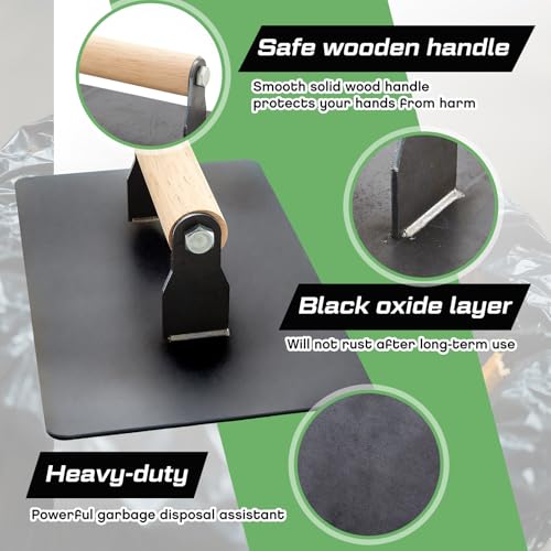 Manual Trash Compactor Tool for Kitchen & Outdoor Waste Reduction