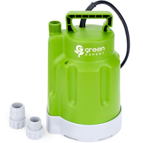 G Green Expert 1/4HP Submersible Sump Pump 1800GPH Water Drainage for Basement & Pool