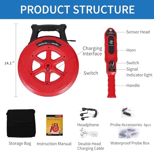 Pipe Blockage Detector Locators - Water Wall Scanner 40M Pipeline