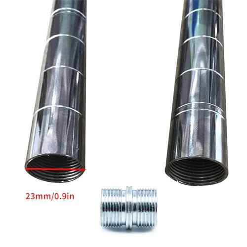 Surf turtle Metal Rack Connector 4pcs 1Inch/ 25.4mm Diameter Connectors for Coarse Thread 0.047"/1.2mm Thick wire shelving poles,Post Extension Kit for Wire Storage Shelves Metal Rack