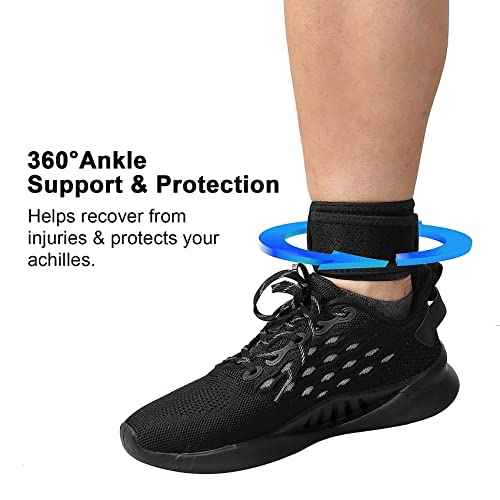 Achilles Tendonitis Brace,1Pcs Adjustable Achilles Strap for Men Women, Breathable Ankle Brace for Achilles Pain, Running, Cycling, Hiking, Sports
