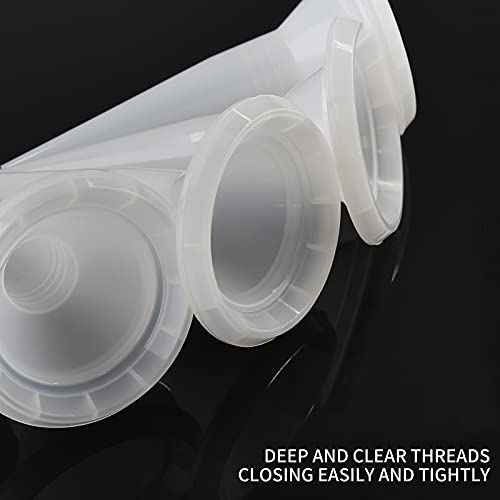 12Pcs Caulking Nozzle Cones Nozzles for Sausage Caulking Gun, Epoxy Piston Caulking Gun Tip Replacement Extension Tool