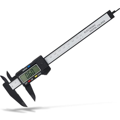 Adoric 6-Inch Digital Caliper Black Inch/Metric Measurement Tool