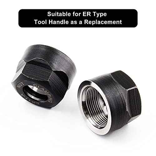 4Pcs ER11-A Collet Nut, M14 Collet Clamping Nuts for CNC Milling Chuck Holder Lathe