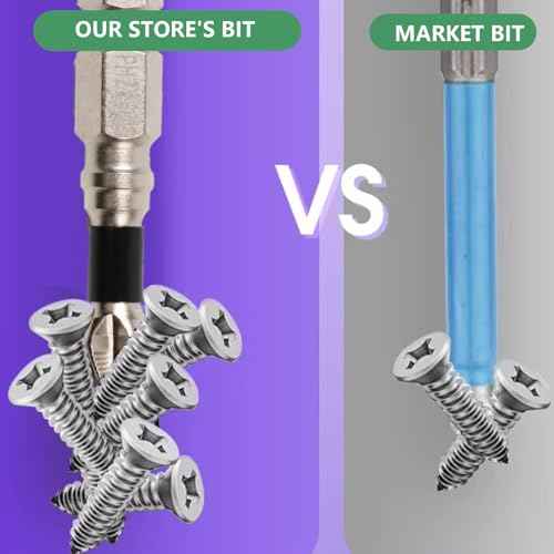 Magnetic Screwdriver Bit Set, high-magnetic screwdriver drill bit set,25 50 65 70 90 150MM Magnetic Screwdriver Bits (6)