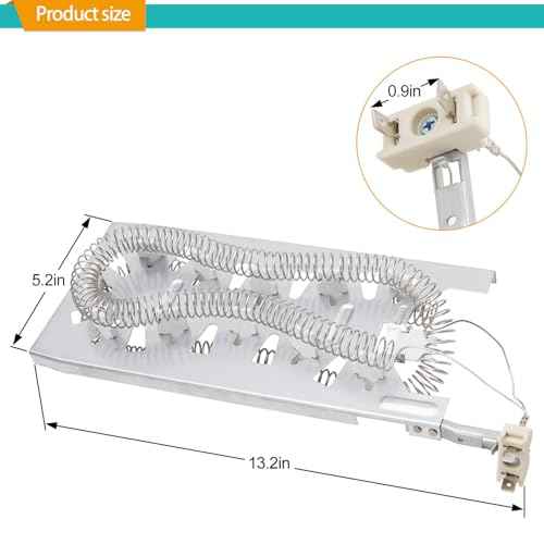Dryer Heating Element Kit Fit for Maytag MED6630HW1 MED6230HW1 MED6230HW2 MED6230HW3 MED6230HW0 MED6630HC0 MED6630HW0 MED6630HC1 MED6630HC2 MED6230HC0 MED6230RHW0 MED6230RHW1